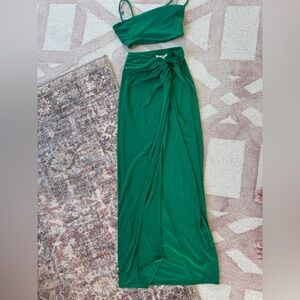 12th Tribe Green Skirt Set